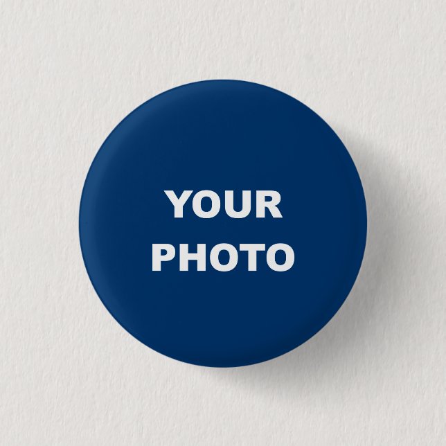 Add Your Image Photo Picture Logo Button (Front)
