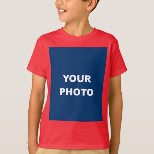 Add Your Image Photo Picture Logo Deep Red T_Shirt