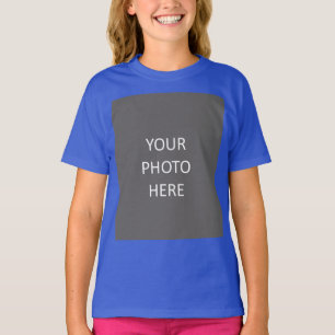 Add Your Image Photo Picture Logo Deep Royal Blue T-Shirt