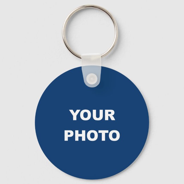 Add Your Image Photo Picture Logo Keychain (Front)