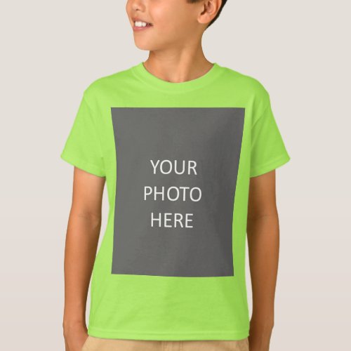 Add Your Image Photo Picture Logo Lime Green T_Shirt