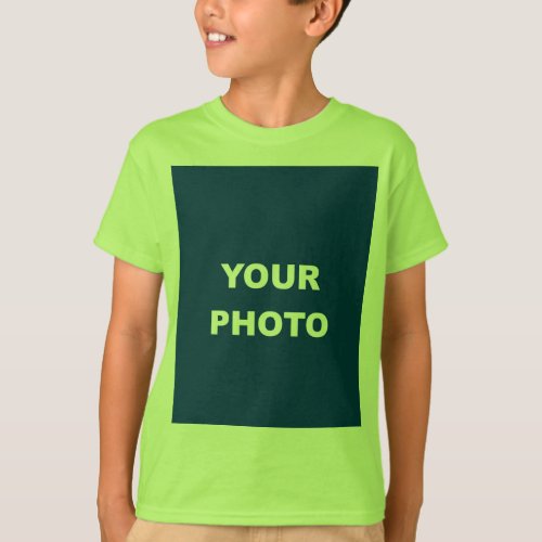 Add Your Image Photo Picture Logo Lime T_Shirt