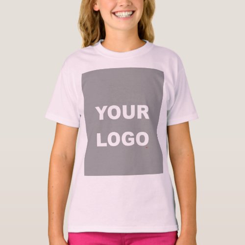 Add Your Image Photo Picture Logo Pale Pink T_Shirt