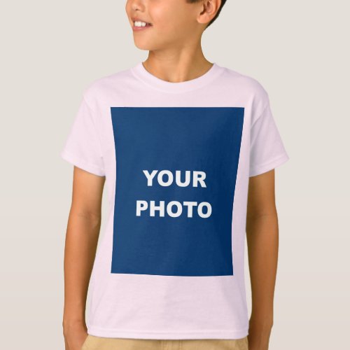 Add Your Image Photo Picture Logo Pale Pink T_Shirt