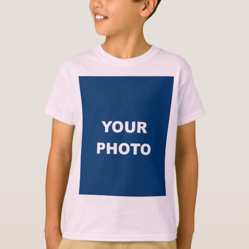 Add Your Image Photo Picture Logo Pale Pink T_Shirt