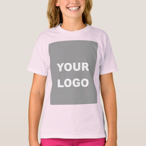 Add Your Image Photo Picture Logo Pale Pink T_Shirt