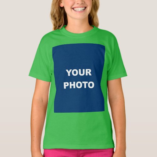 Add Your Image Photo Picture Logo Shamrock Green T_Shirt