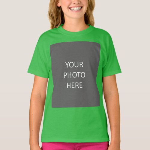 Add Your Image Photo Picture Logo Shamrock Green T_Shirt