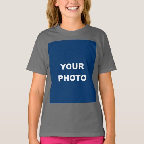 Add Your Image Photo Picture Logo Smoke Gray T_Shirt