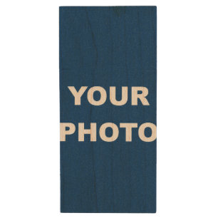 Add Your Image Photo Picture Logo Wood Flash Drive