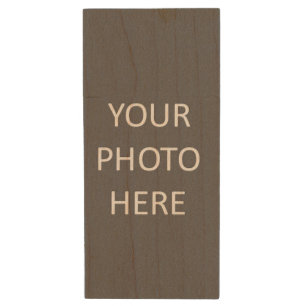 Add Your Image Photo Picture Logo Wood Flash Drive