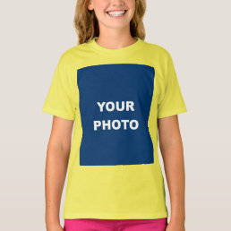 Add Your Image Photo Picture Logo Yellow T-Shirt