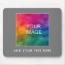 Add Your Image Photo Text Business Logo Template Mouse Pad