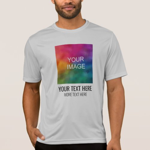 Add Your Image Text Here Template Mens Sport T_Shirt