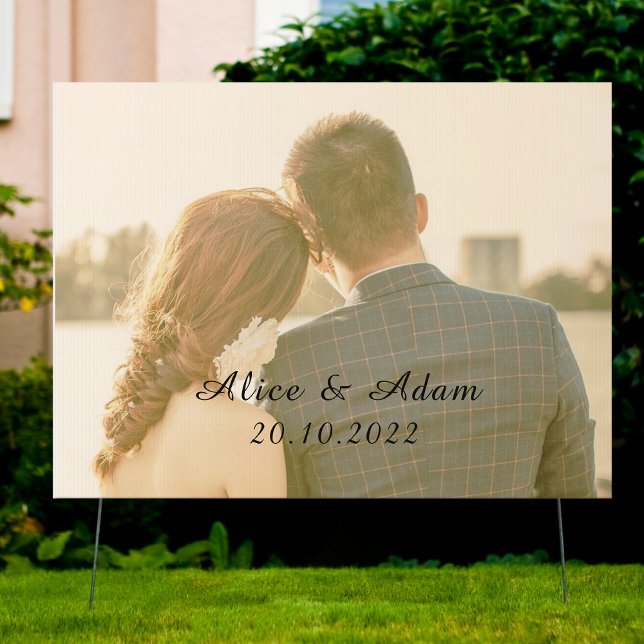 Add Your Image Wedding, Party, Event Yard Sign (Creator Uploaded)