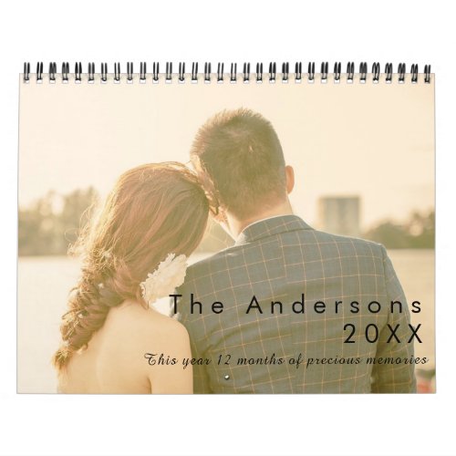 Add Your Images 12 months of precious memories Calendar