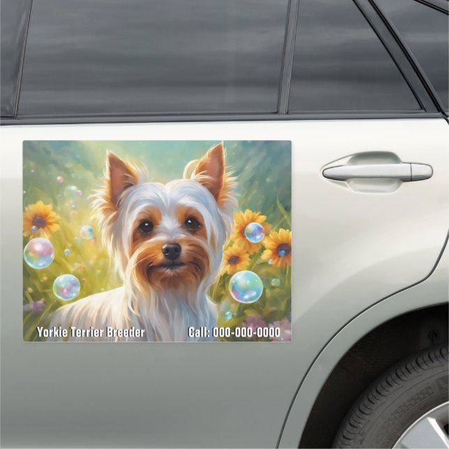 Add Your Info - 18" X 24" Rectangle -Car Magnet (In Situ)