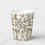 Add Your Initial | Smiling Sloth Pattern Paper Cups