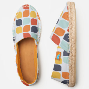 Add Your Initial   Vintage Geometric Pattern Espadrilles