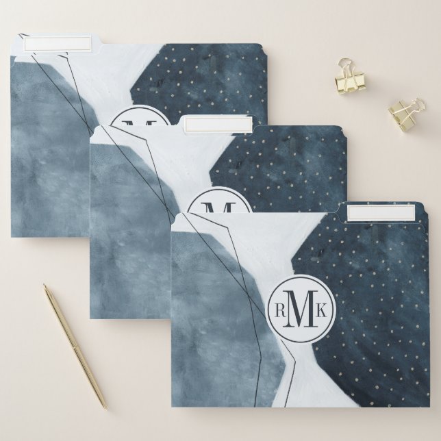 Add Your Initials | Adjacent Abstraction File Folder (Set)