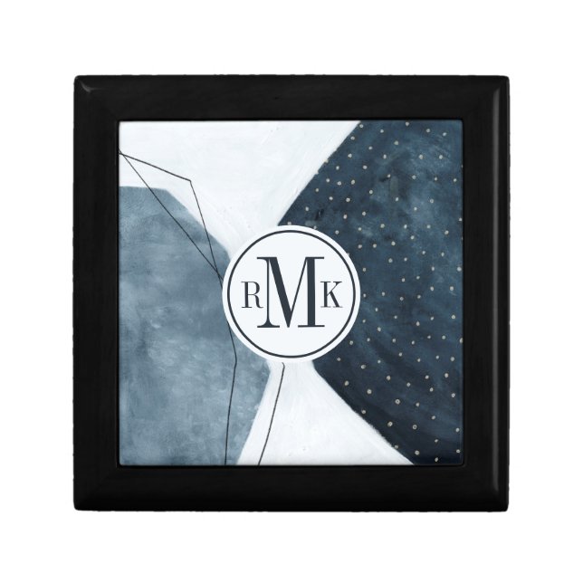 Add Your Initials | Adjacent Abstraction Gift Box (Front)