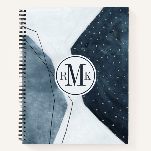 Add Your Initials | Adjacent Abstraction Notebook (Front)