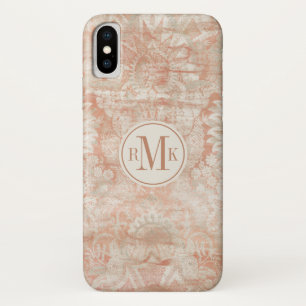 Add Your Initials Garnet Weft iPhone X Case