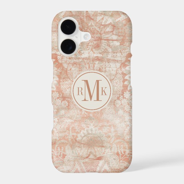 Add Your Initials | Garnet Weft Iphone Case (Back)
