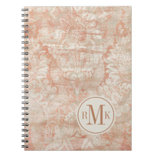 Add Your Initials Garnet Weft Notebook