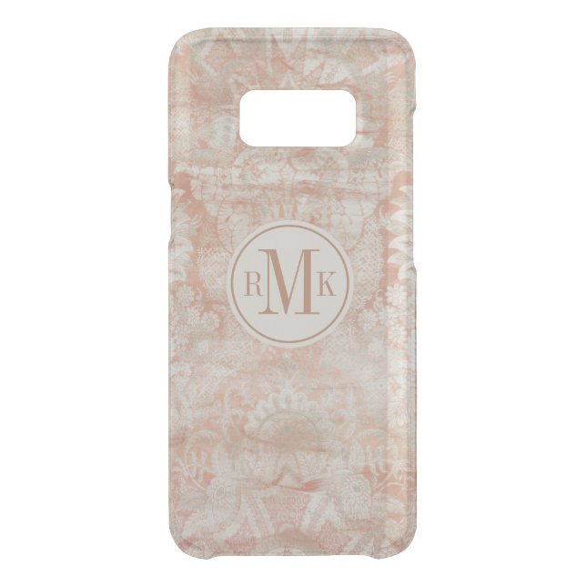 Add Your Initials | Garnet Weft Uncommon Samsung Galaxy Case (Back)