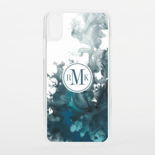 Add Your Initials   Indigo Tempest iPhone XS Case