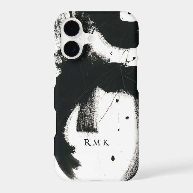 Add Your Initials | Onyx Gesture Iphone Case (Back)