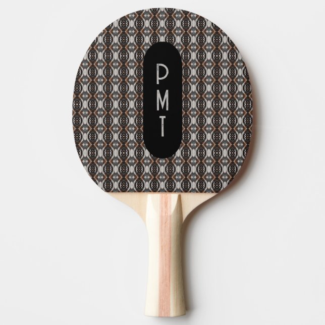 Add Your Initials Personalized Ping Pong Paddle (Front)