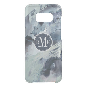 Add Your Initials   Polyphonic Sea - Blue Uncommon Samsung Galaxy S8 Case