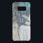 Add Your Initials | Separation Uncommon Samsung Galaxy S8 Case<br><div class="desc">Separation I by Tim OToole. Features dark and neutral colors to create an abstract shape. Uses geometric shapes and paint drip-like lines.</div>