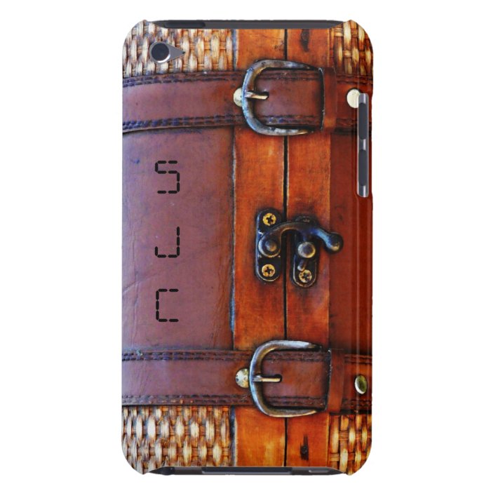 Add your Initials   Vintage Style Storage Locker iPod Touch Case Mate Case