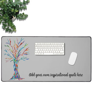 Add Your Inspirational Quote Desk Mat