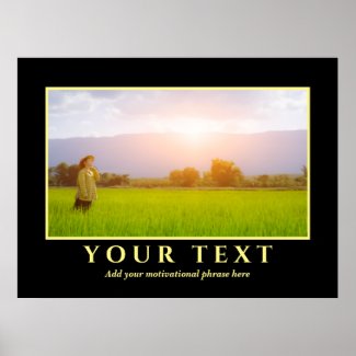 Add Your Inspirational Text Photo Poster