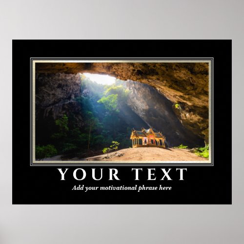 Add Your Inspirational Text Photo Poster