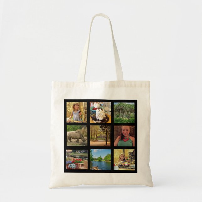 Add Your Instagram Photos Tote Bag (Front)