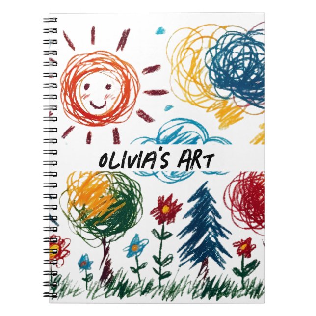 Add your Kid's Artwork to this Notebook (Front)