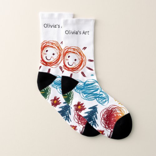 Add your Kids Artwork to this Socks