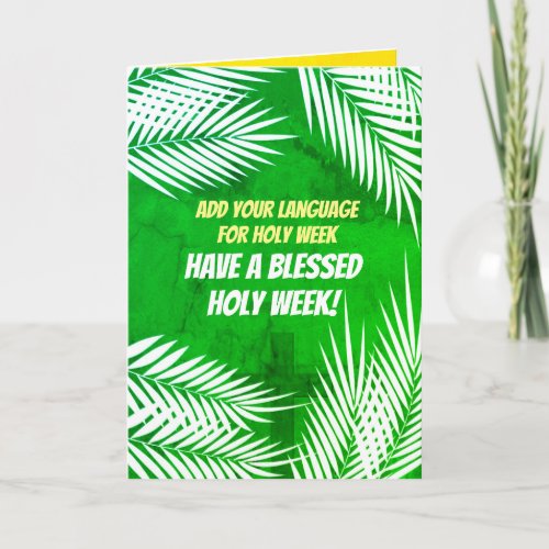 Add Your Language for Holy Week  Easter Template
