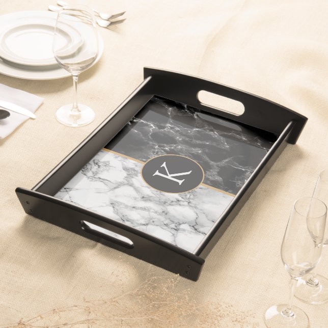 Add Your Letter Serving Tray Personalized Gift (Front)