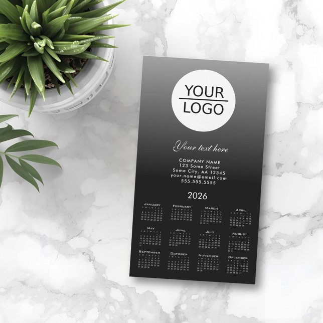 Add your Logo 2026 Calendar Company Promotion Grey (Creator Uploaded)
