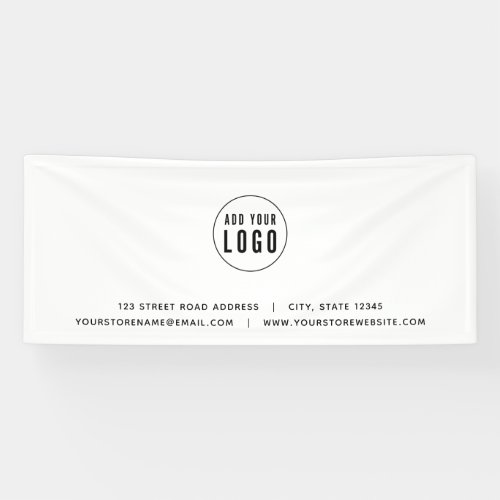 Add Your Logo Address Website Business Banner