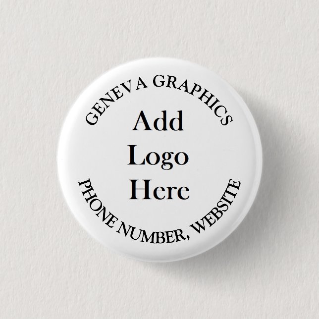 Add Your Logo and Business Information Button (Front)