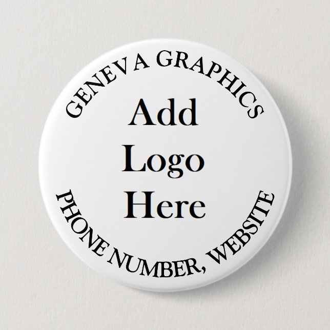 Add Your Logo and Business Information Button (Front)