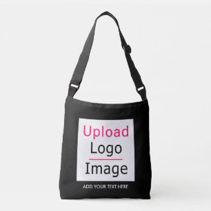 Add Your Logo and Custom Text Modern Business Chic Crossbody Bag