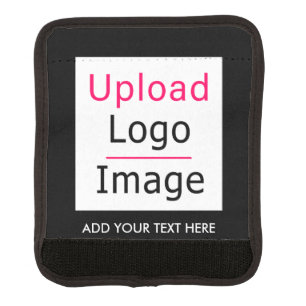Add Your Logo and Custom Text Modern Business Chic Luggage Handle Wrap
